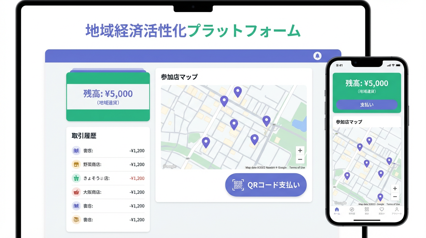 地域通貨管理プラットフォーム