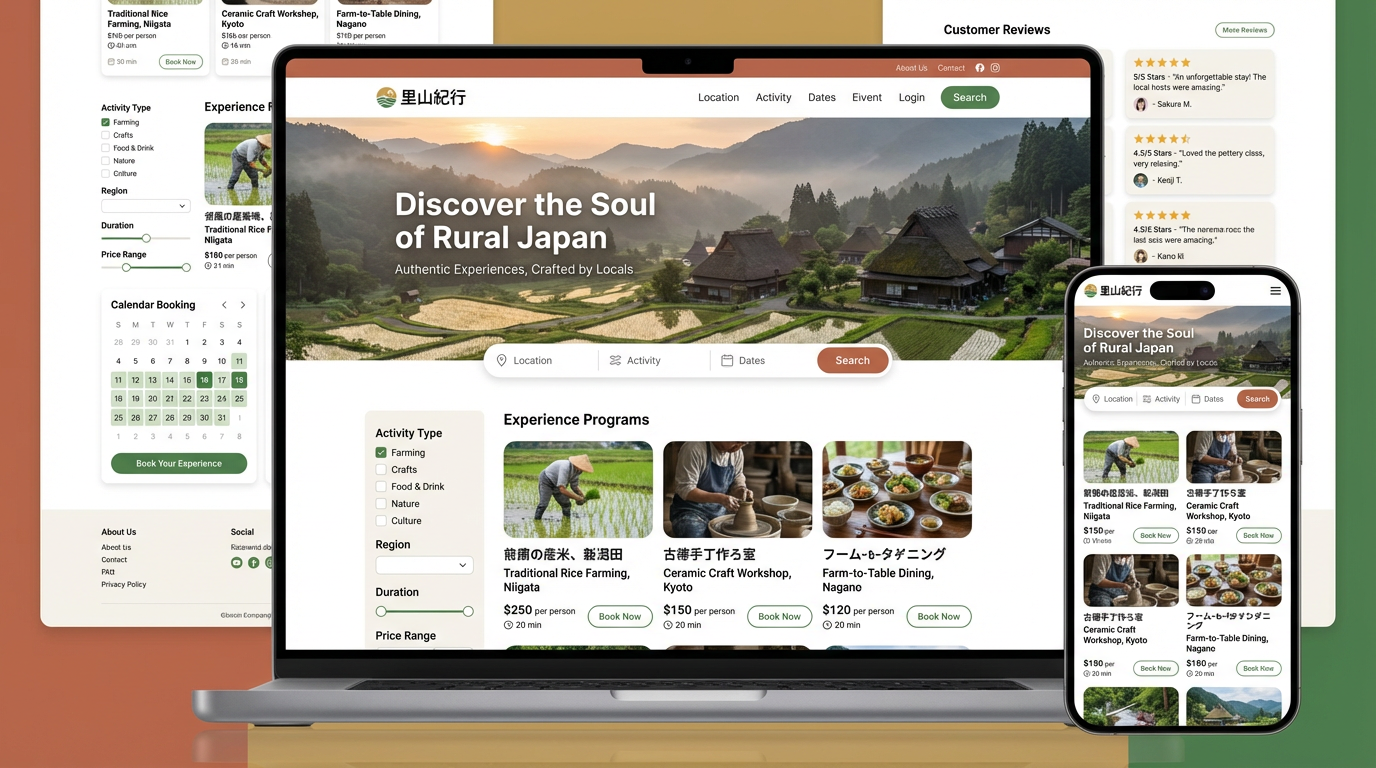 体験予約プラットフォーム